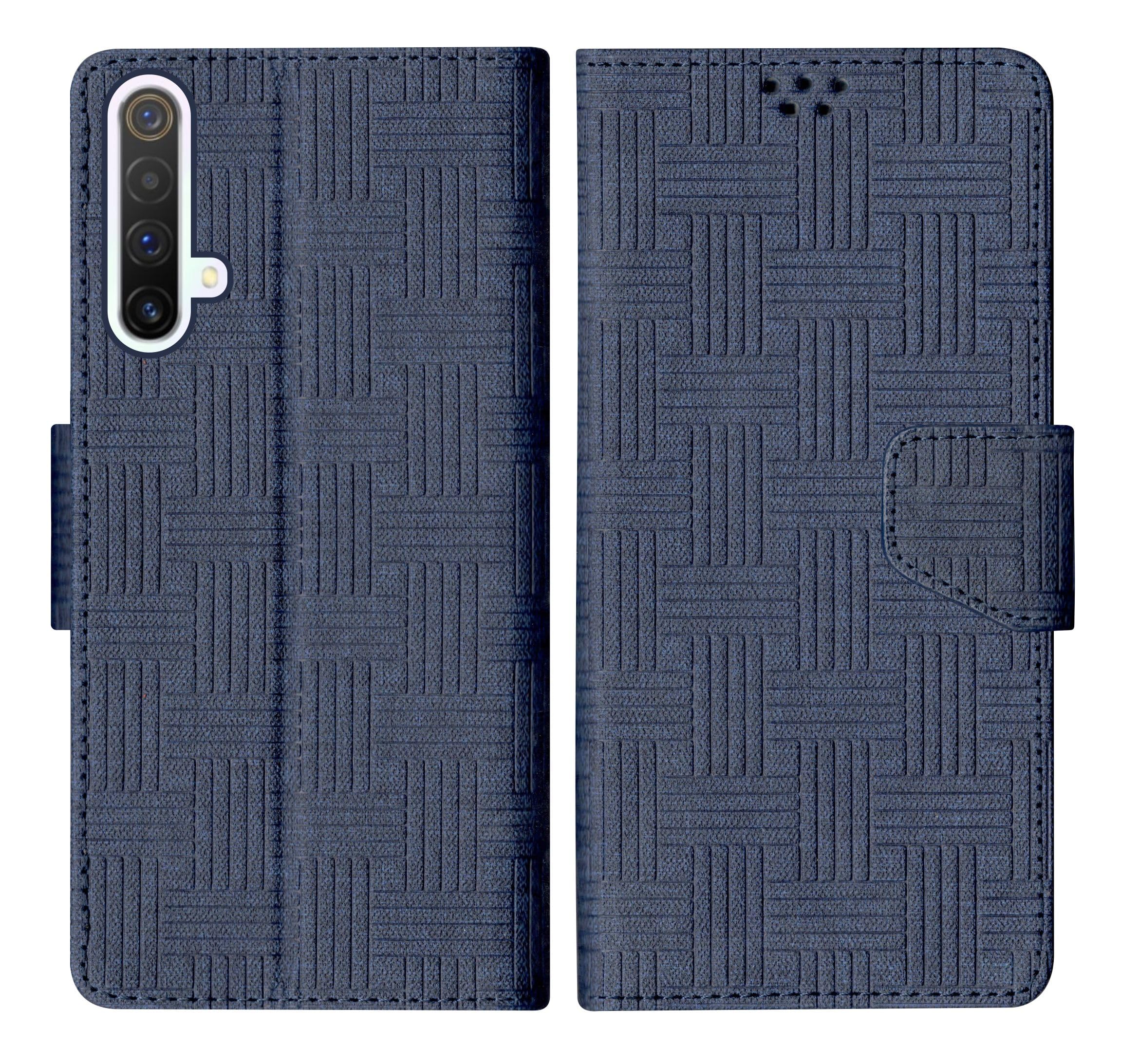 SBMS Realme X3 Super Zoom Flip Cover Back Cover Case with Magnatic Closure | Inbuilt Stand | Card & Money Pocket (Mat Blue) (B0CCMJ9YZ5) Amazon Price History, Amazon Price Tracker
