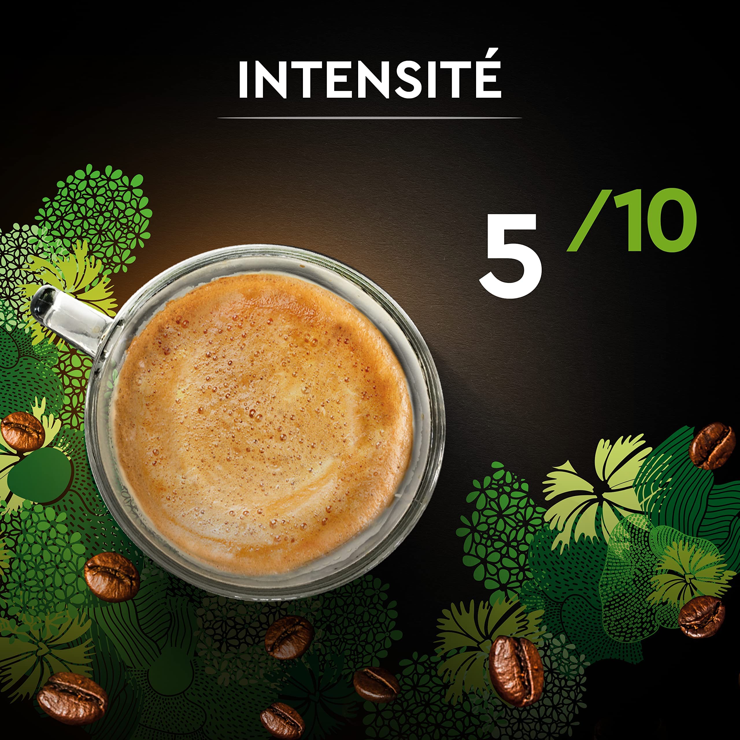 CARTE NOIRE - Café Grain Bio - 100 % Arabica - Origine Amérique Latine - Paquet de 1 kg - Fabriqué en France