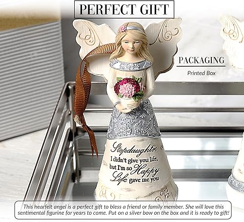 Vista 288 de Pavilion Gift Company Elements Daughter - Figura de ángel guardián, 6 pulgadas, color rojo