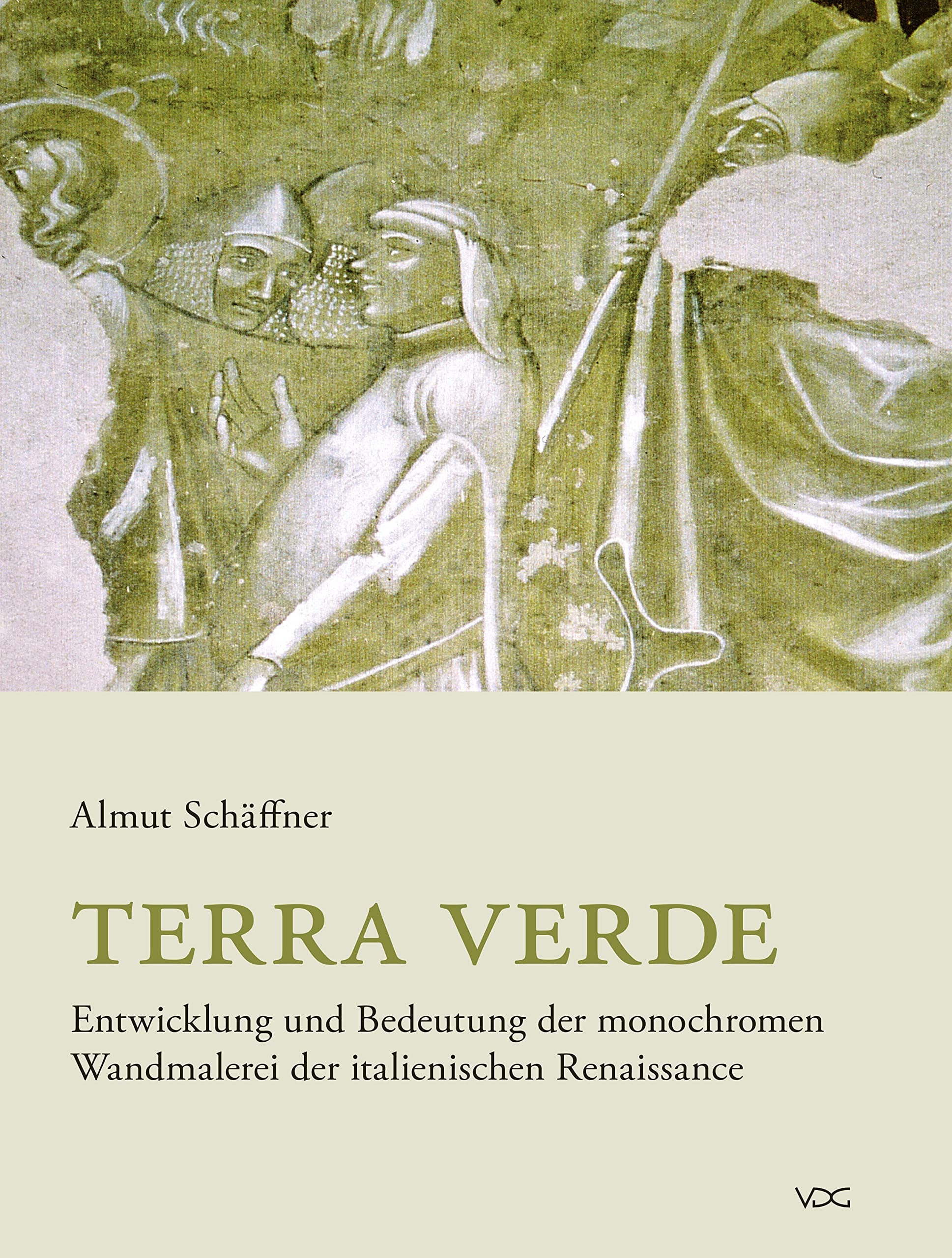 Terra verde fresque de la Renaissance italienne livre art monochrome