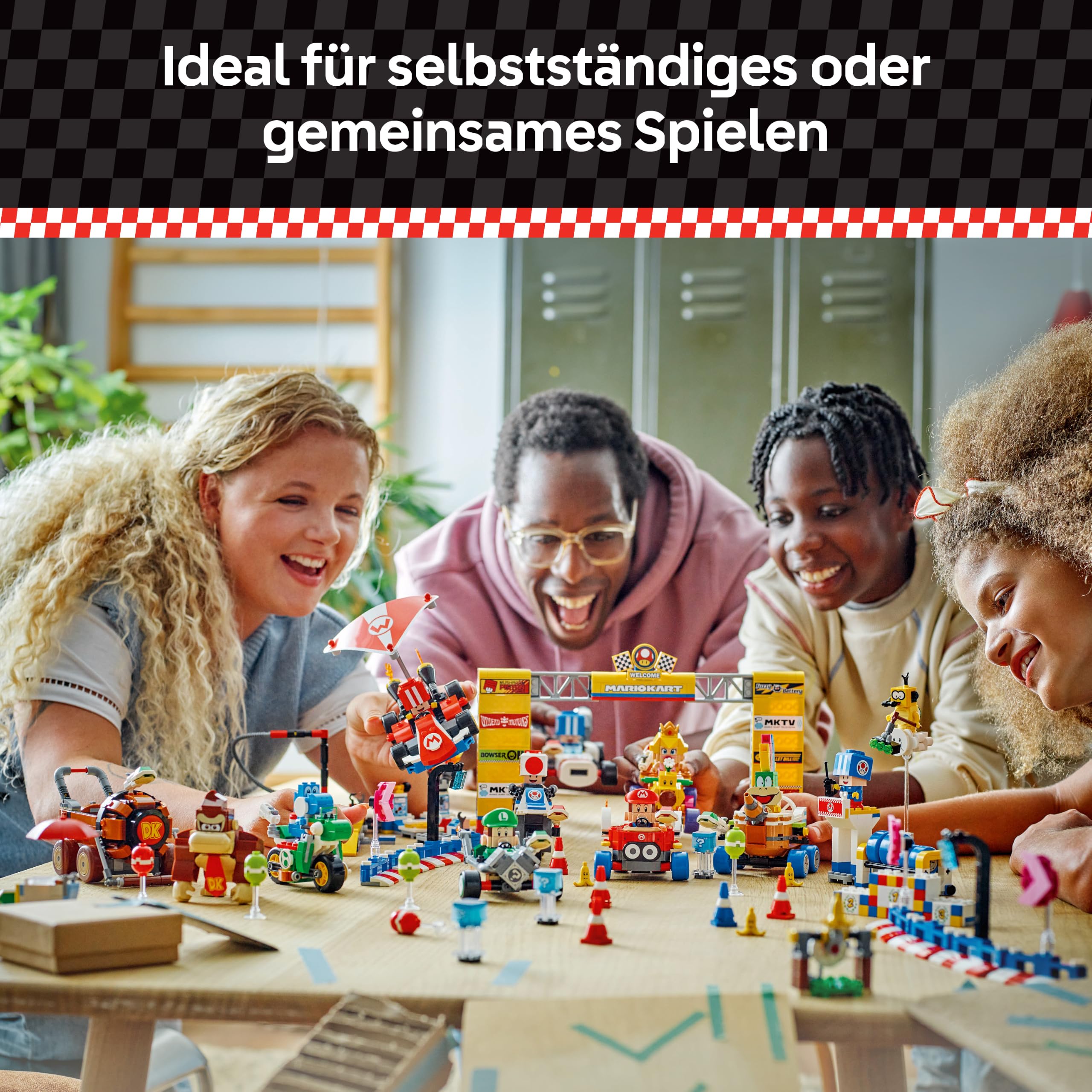LEGO Super Mario: Mario Kart – Baby Peach & Grand Prix-Set, Nintendo Figuren – Toad, Lakitu, Baby Peach und Lemmy, Geschenk für Jungen, Mädchen und Gamer ab 8 Jahren, Abenteuer Spielzeug 72036