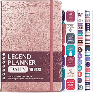 Legend Planner Daily for 3 Months â€“ Undated Monthly W