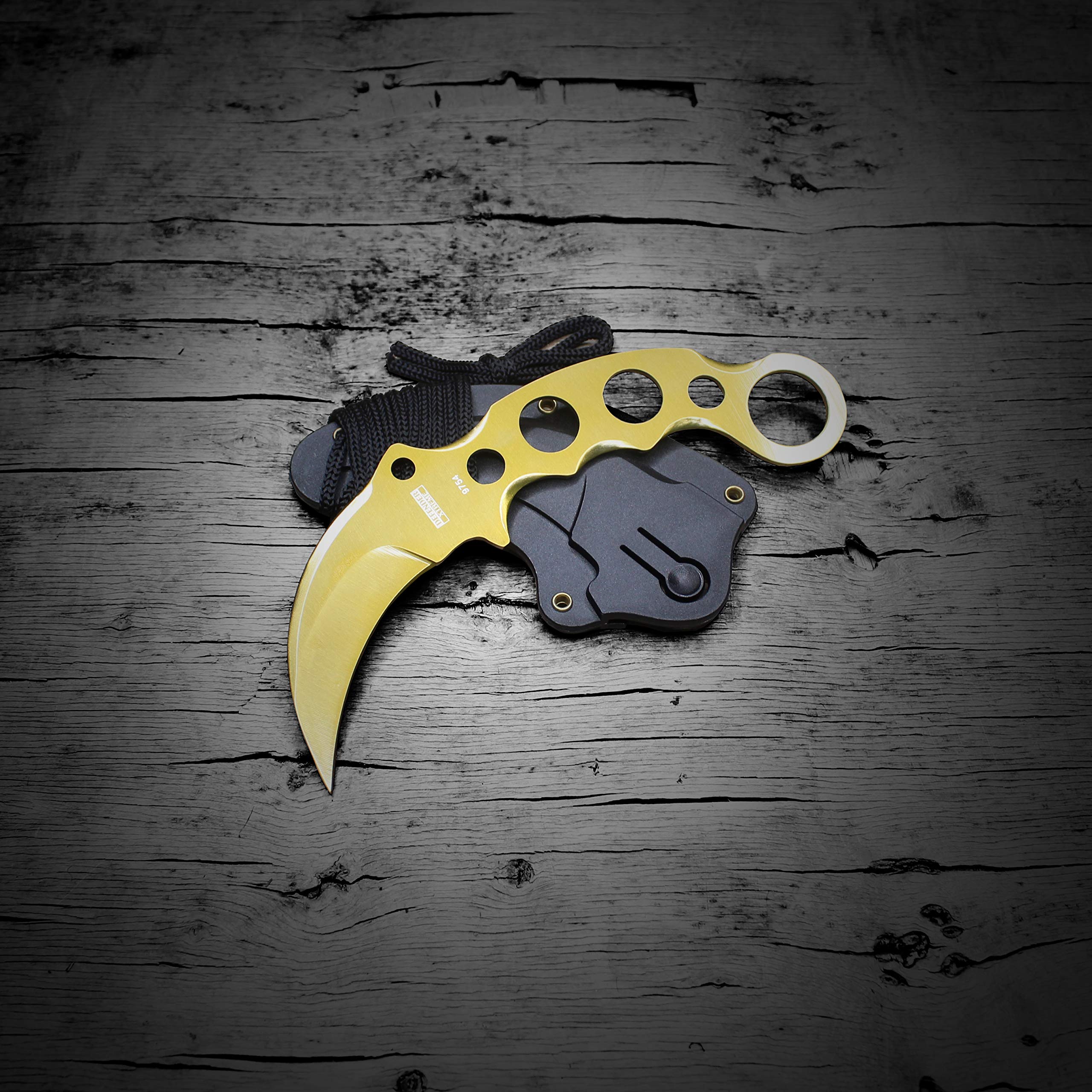 Buy Blade Factory 7pc Tactical Set Black & Yellow Fixed Blade