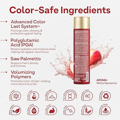Miniatura 3 de ColorProof Volume Lift It - Mousse para el cabello, 9 onzas líquidas, mousse voluminizadora, aroma a nectarina blanca