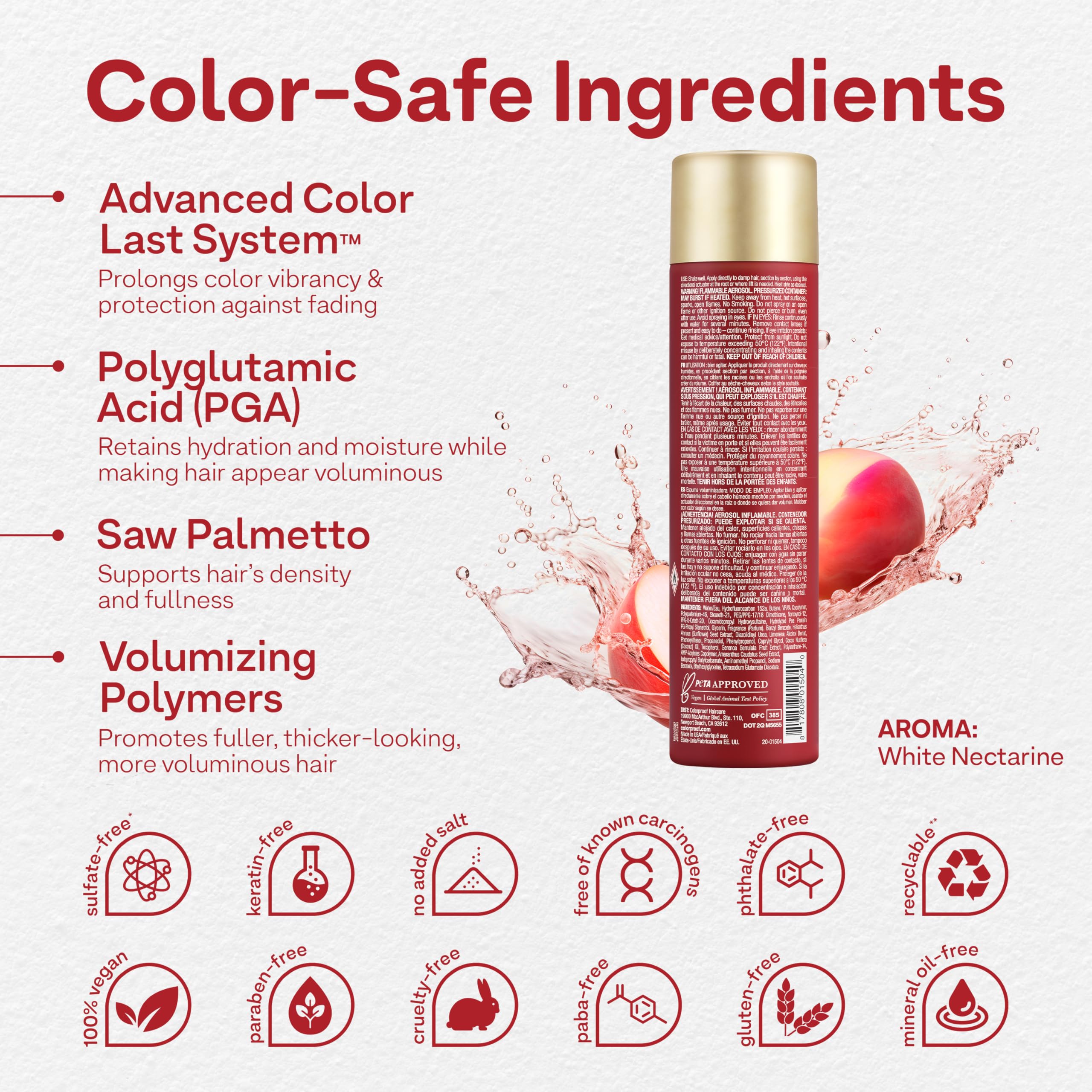 ColorProof Lift It Volumizing Hair Mousse with Color Protection