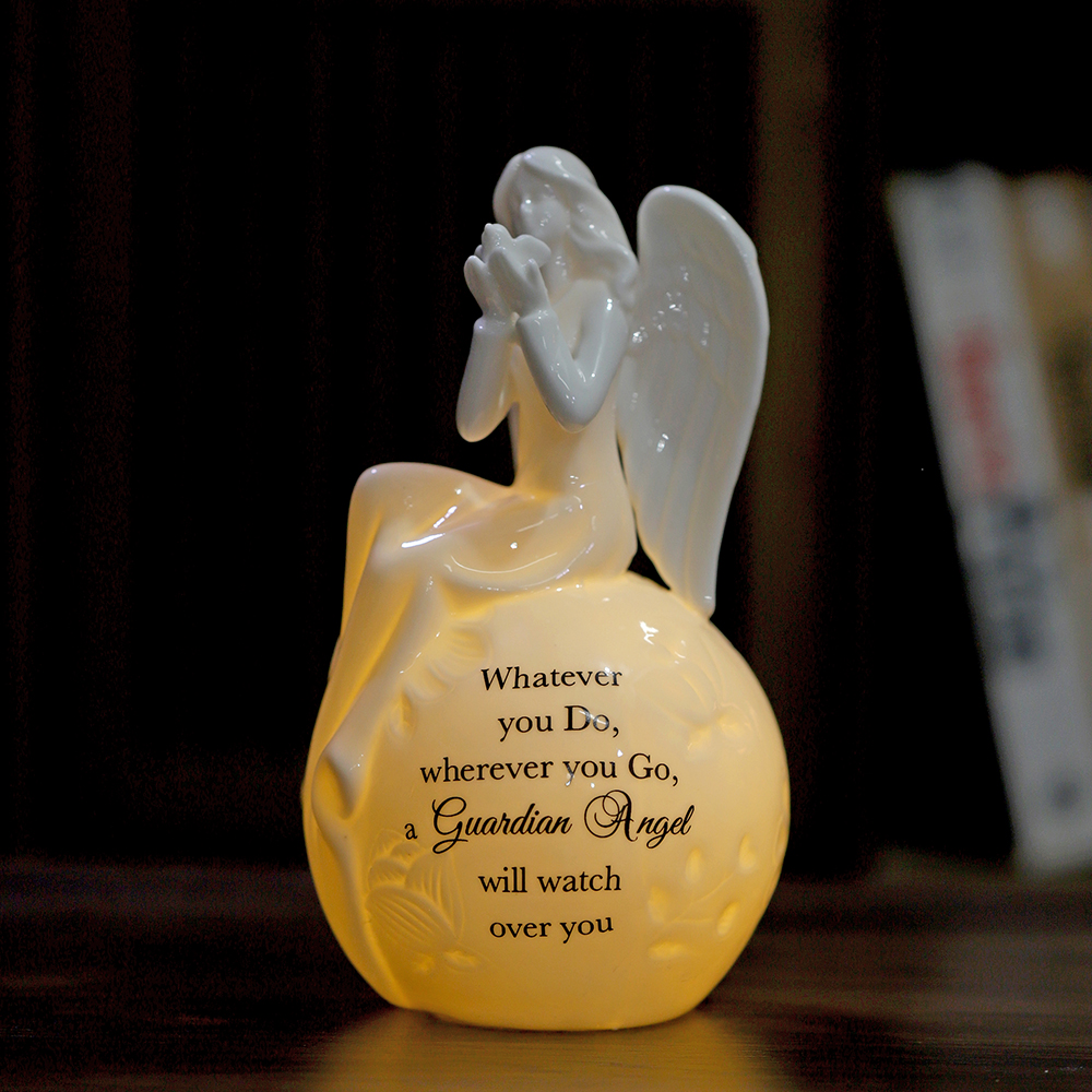 Amazon.com: Guardian Angel Ceramic Night Light – Praying Angel