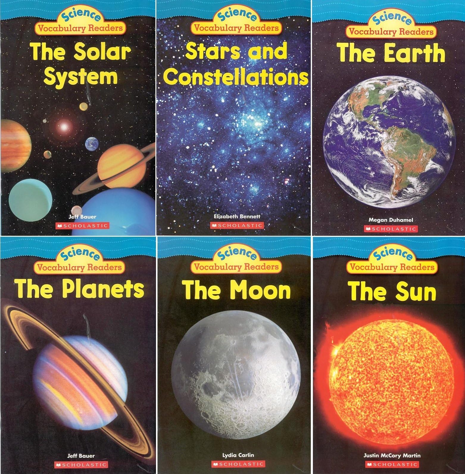 Solar System Science Vocabulary Readers 6-Book Set: The Earth, The Moon, The Planets, The Solar System, Stars and Constellations, and The Sun