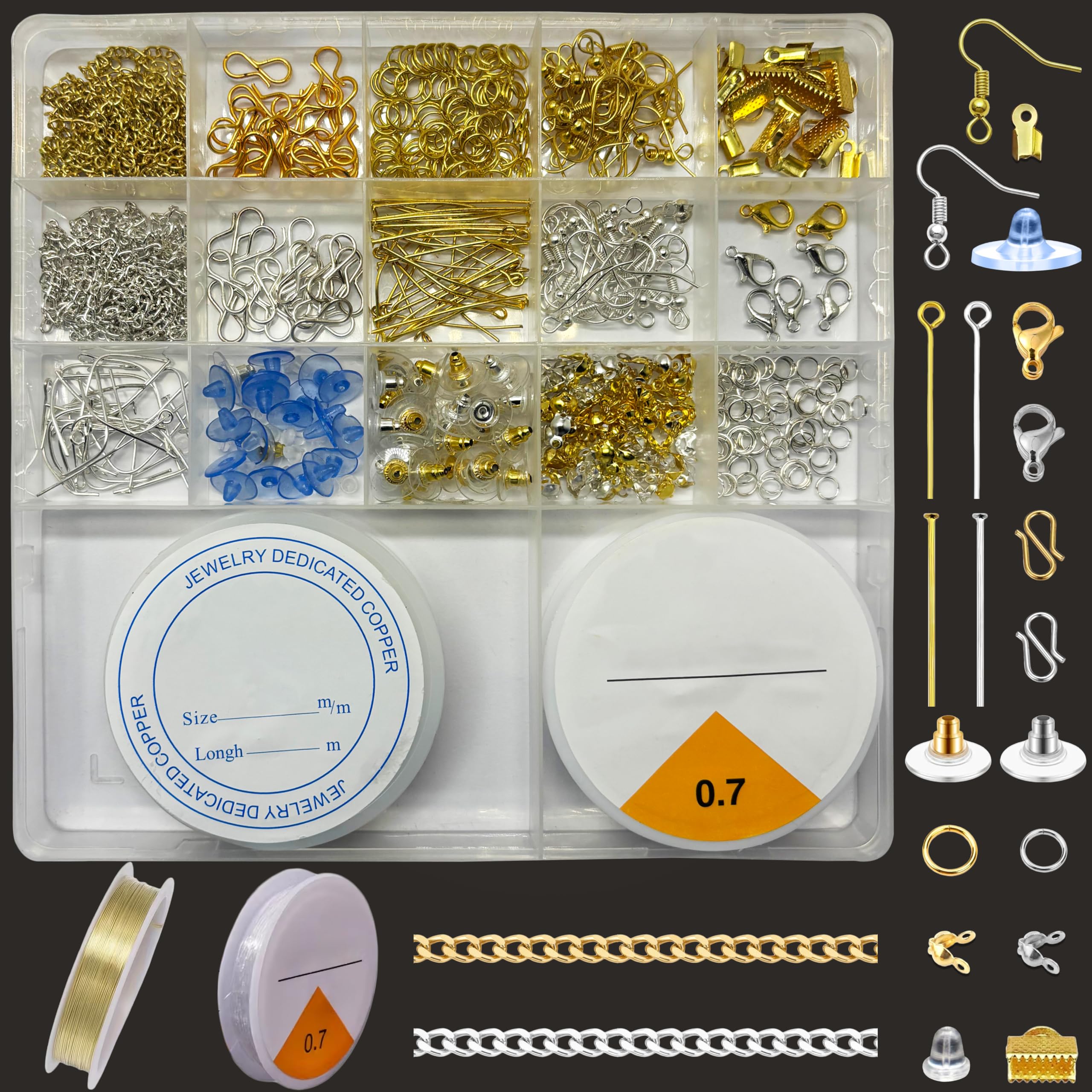 RelicMani Professional Jewellery Making Kit with Chain Hooks Jump