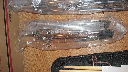 Miniatura 6 de Pearl Roadshow (RS505CC91) - Juego completo de batería de 5 piezas con platillos y soportes, color vino tinto