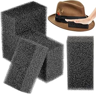 Sponsored Ad - 6 Pieces Hat Cleaning Sponge Felt Hat Sponge Cowboy Felt Hat Cleaner Kit Western Hat Brush Cleaning Removes...
