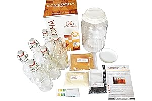 Deluxe Kombucha Starter Kit: Master the Art of Brewing Your Own Probiotic Beverage