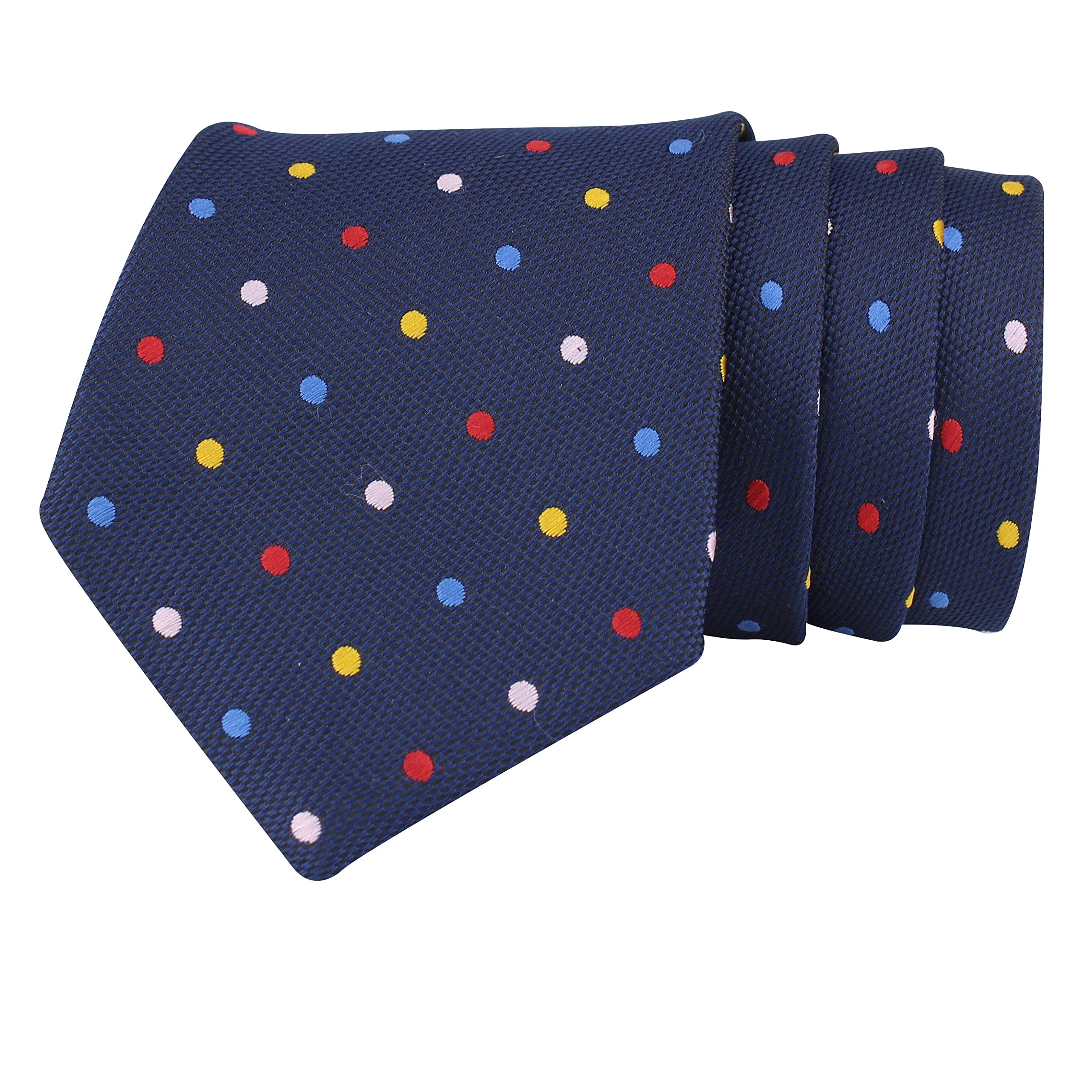 kovove Kavove The Rainbow Polka Dot Blue Necktie For Men-picture-21