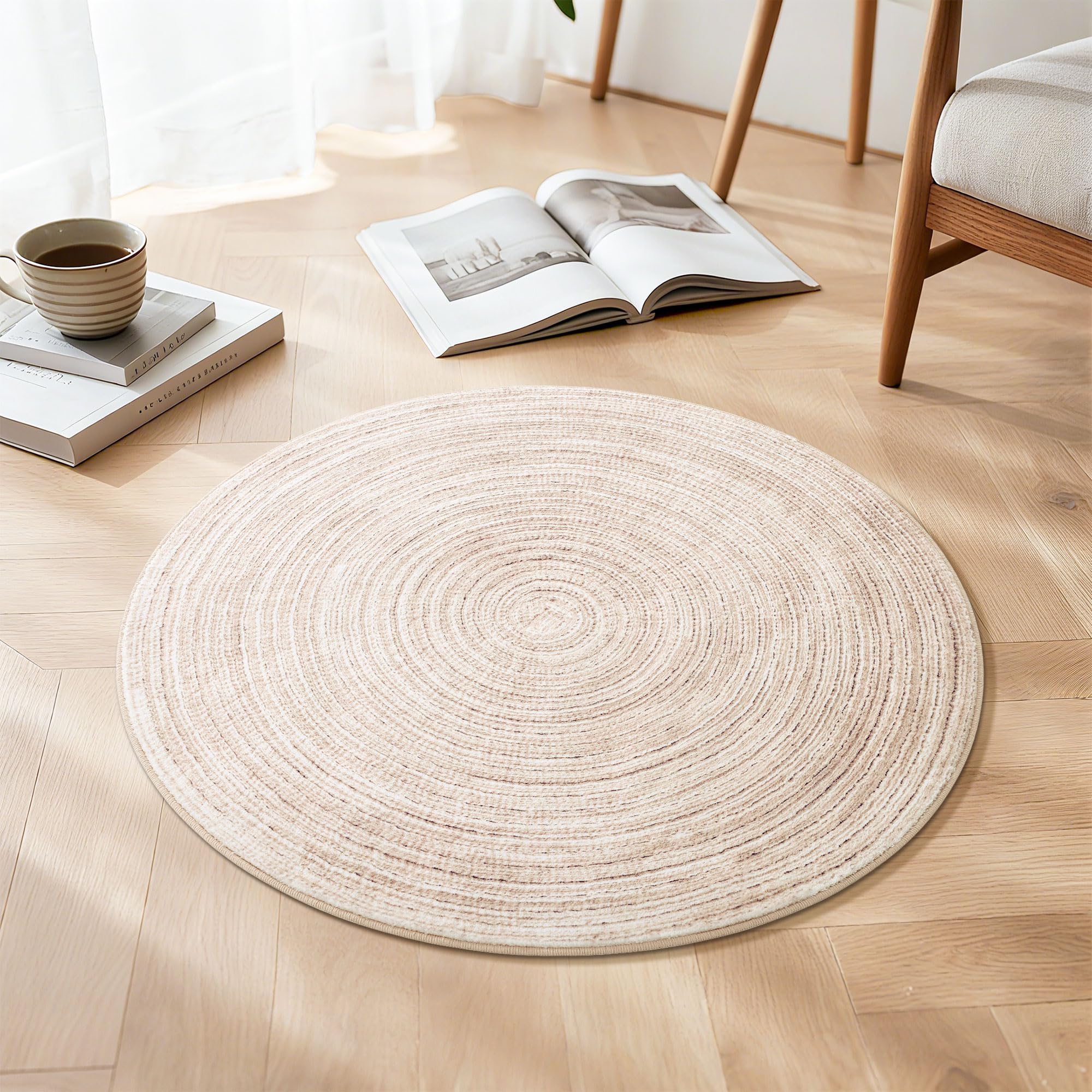 Amazon.com: Asrug Imitation Jute Low Pile Round Rug Area Rug