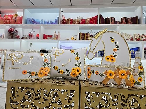 Miniatura 4 de A&C Quinceañeras and More Accessories Quince Set Sweet Sixteen Accessories Quinceanera Gift Idea Quinceanera decorations 183 Sunflowers (Tiara
