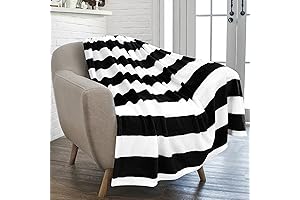 PAVILIA Striped Throw Blanket for Sofa Couch: Cozy Warmth and Style