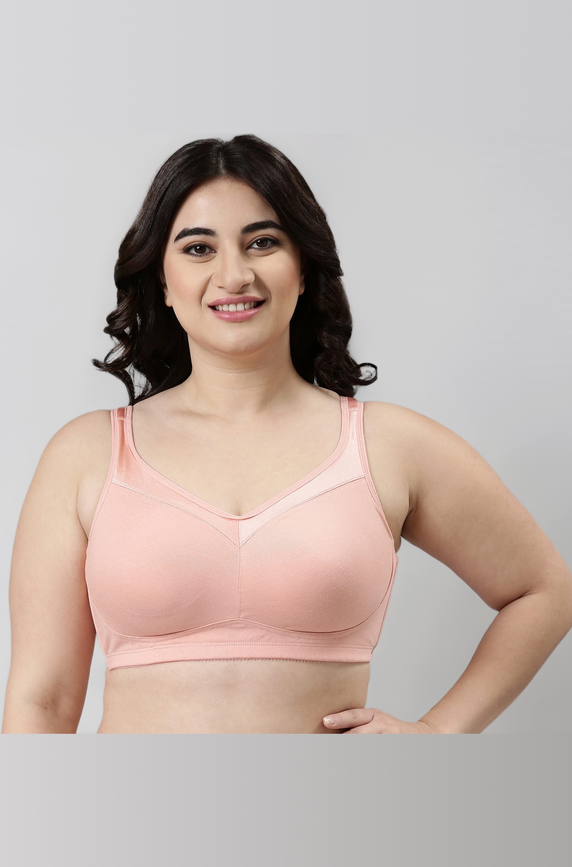 Full Support Super Lift Women's Cotton Everyday Minimizer Bra - Non Padded, Wirefree, Full Coverage - A112 (Available in Plus Sizes)