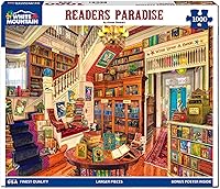 Vista 1 de White Mountain Puzzles Readers Paradise rompecabezas de 1000 piezas