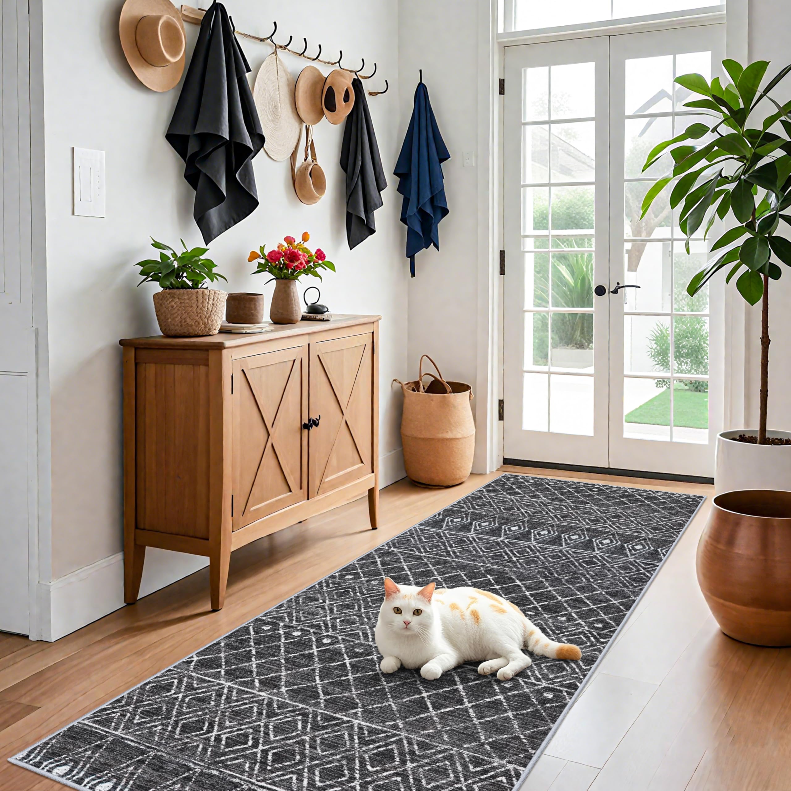 Amazon.com: BYYVOO 4x8 Rug Machine Washable - Moroccan Hallway