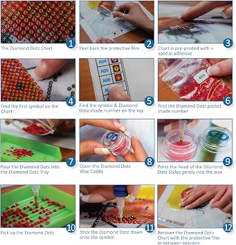 DIAMOND DOTZ Good Fortune Cardinal Diamond Painting Kits for Adults - Diamond Art Kits a Relaxing Creative Craft Kit with Dotz Gems 17.9x14