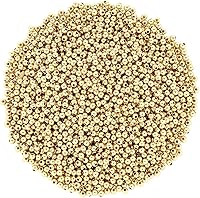 Vista 13 de 1200 piezas de cuentas redondas doradas espaciadoras lisas con forma de bola sueltas para pulseras, 4 mm, 6 mm, 8 mm