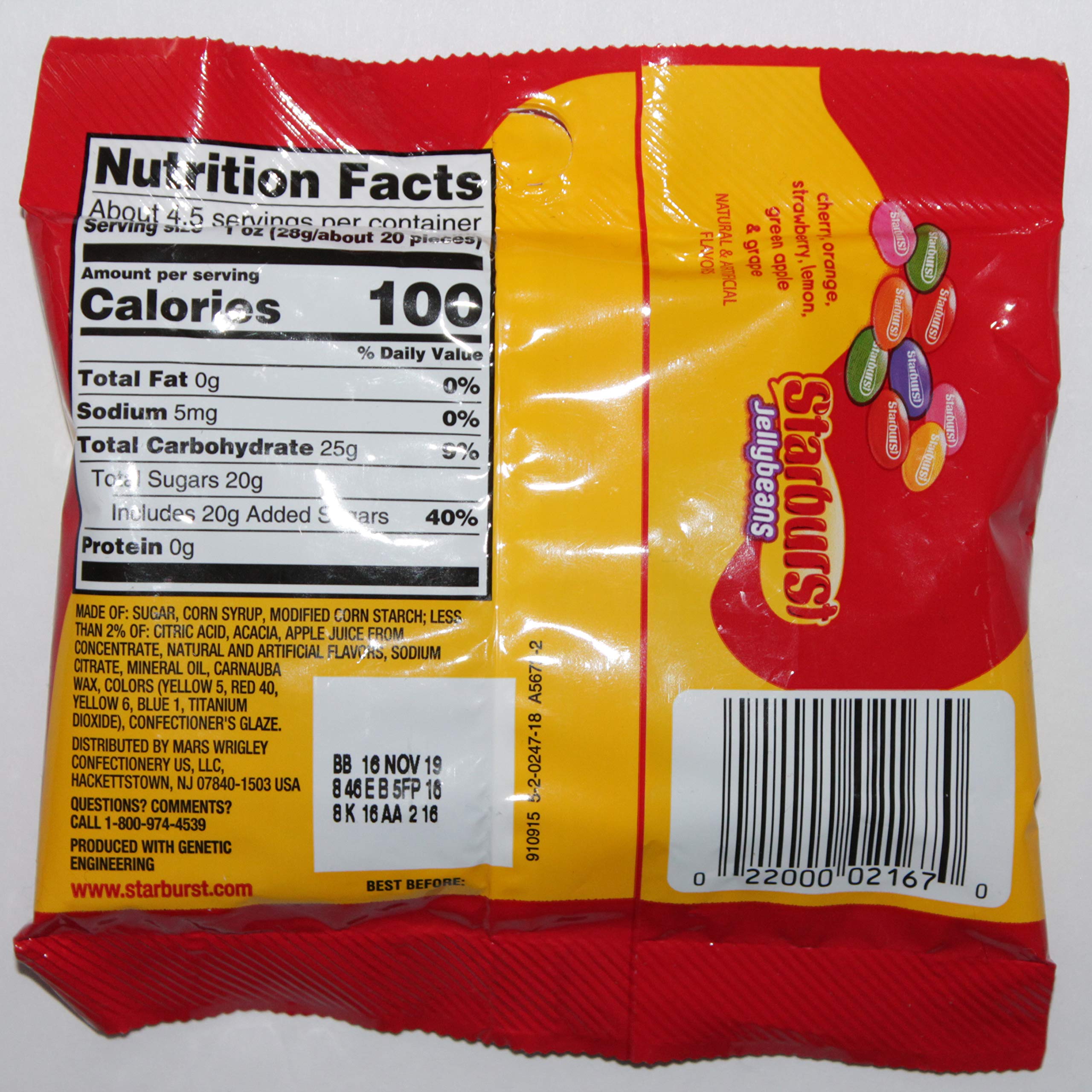 であり スターバーストオリジナルジェリービーンズバッグ、14オンス（6パック） Starburst Original Jelly Bean