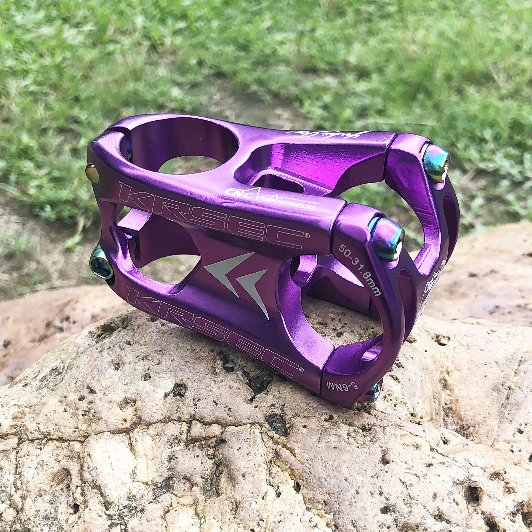 FUREEY Mountain Bike Stem,31.8mm 50mm Bicycle Stem Aluminum Short