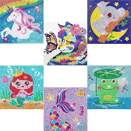 Miniatura 11 de Labeol Kits de arte de diamantes para niños, manualidades para niñas de 6 a 8 a 10 a 12 años, fáciles de hacer tú mismo, creativas calcomanías