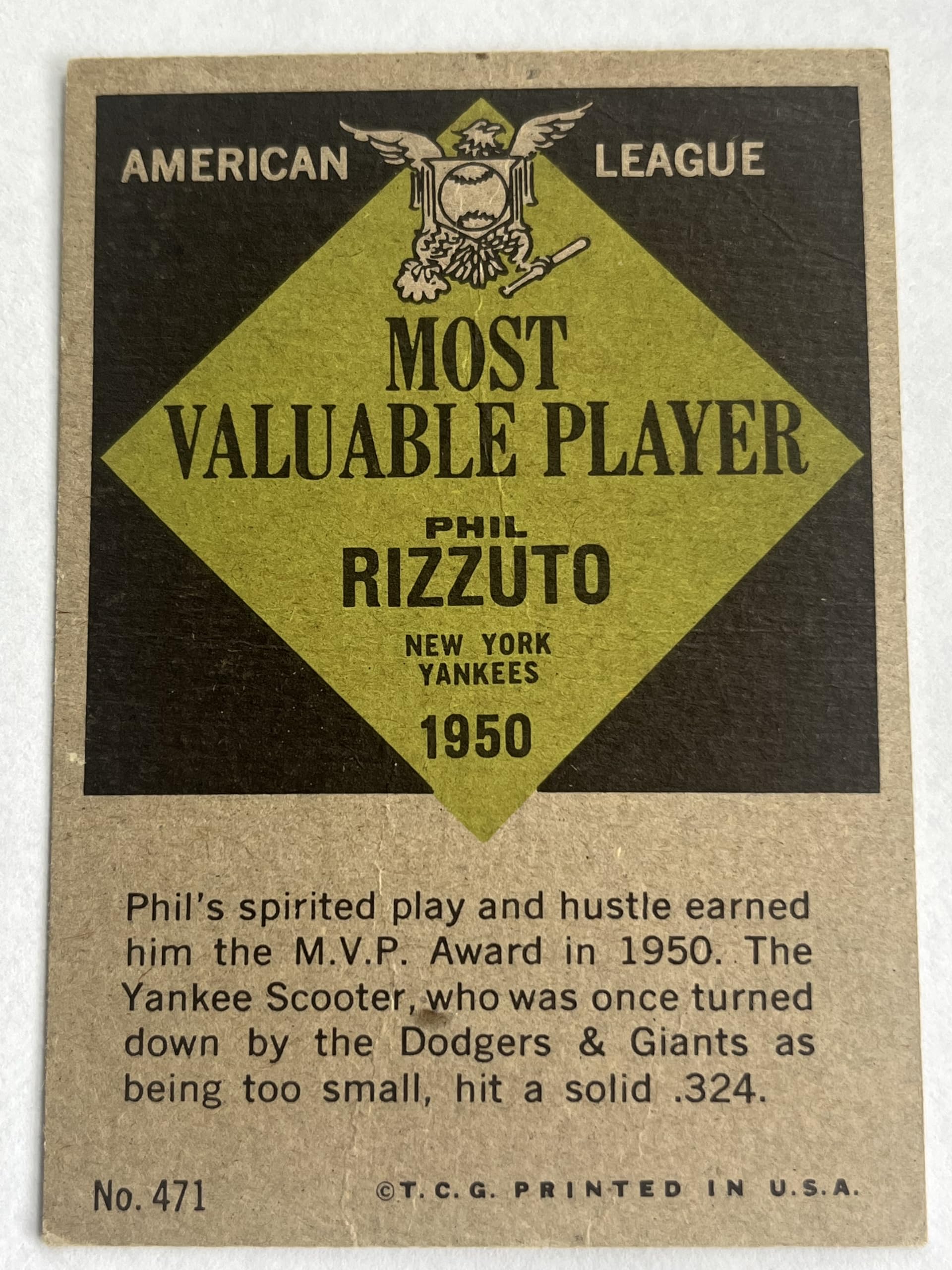 Amazon.com: Phil Rizzuto (Baseball Card) 1961 Topps - [Base] #471