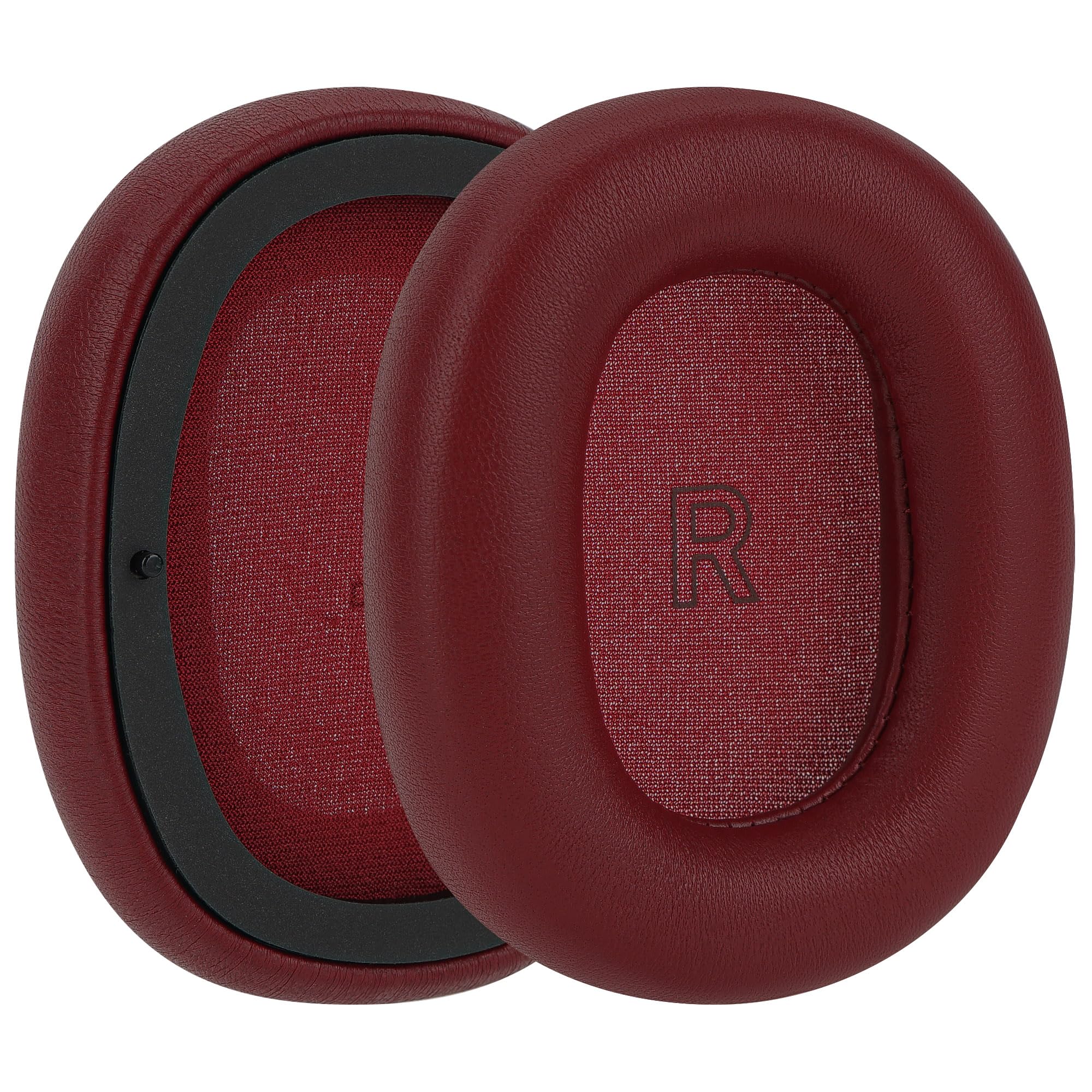 Geekria Elite-Lammfell-Ohrpolster-Ersatz, kompatibel mit Bang & Olufsen Beoplay H95 Wireless, Premium-Leder-Ohrpolster-Reparaturteile (Rot)
