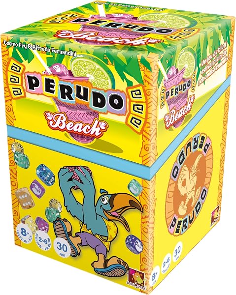 Asmodee - PE01BEAC - Jeu - Perudo Beach – Versión neerlandesa - 1