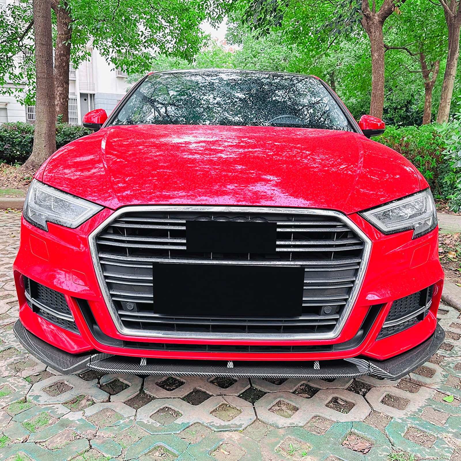 Przedni spojler samochodowy z dzielnikiem wargi do Audi A3 S3 8V Sline 2017-2020