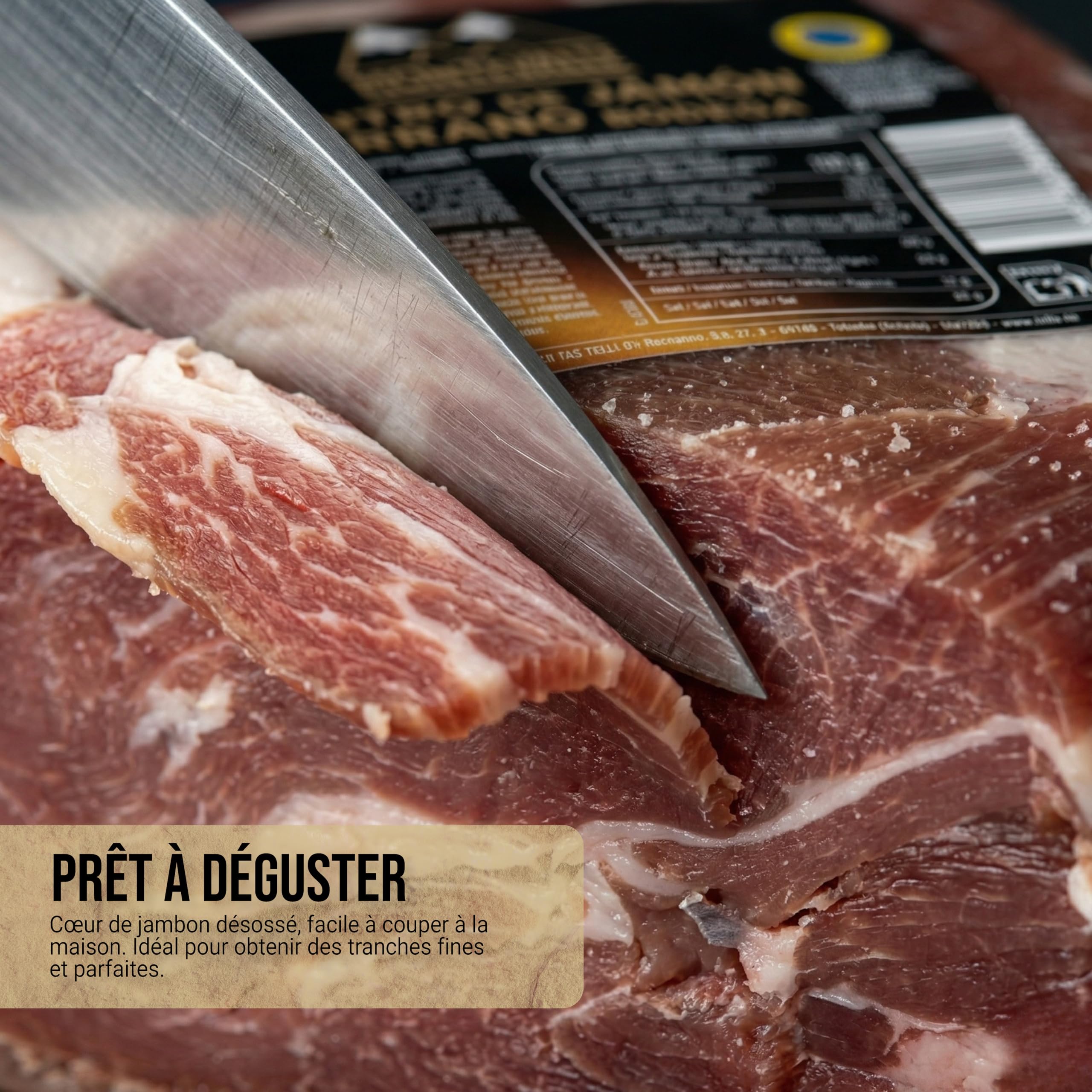 Montevalle Centro De Jambon Serrano Bodega 2,5kg | Affinage Traditionnel Douze Mois | Jambon Espagnol Premium Désossé | Emballé Sous Vide Fraîcheur | Idéal Pour Coupe Couteau Ou Machine Pro