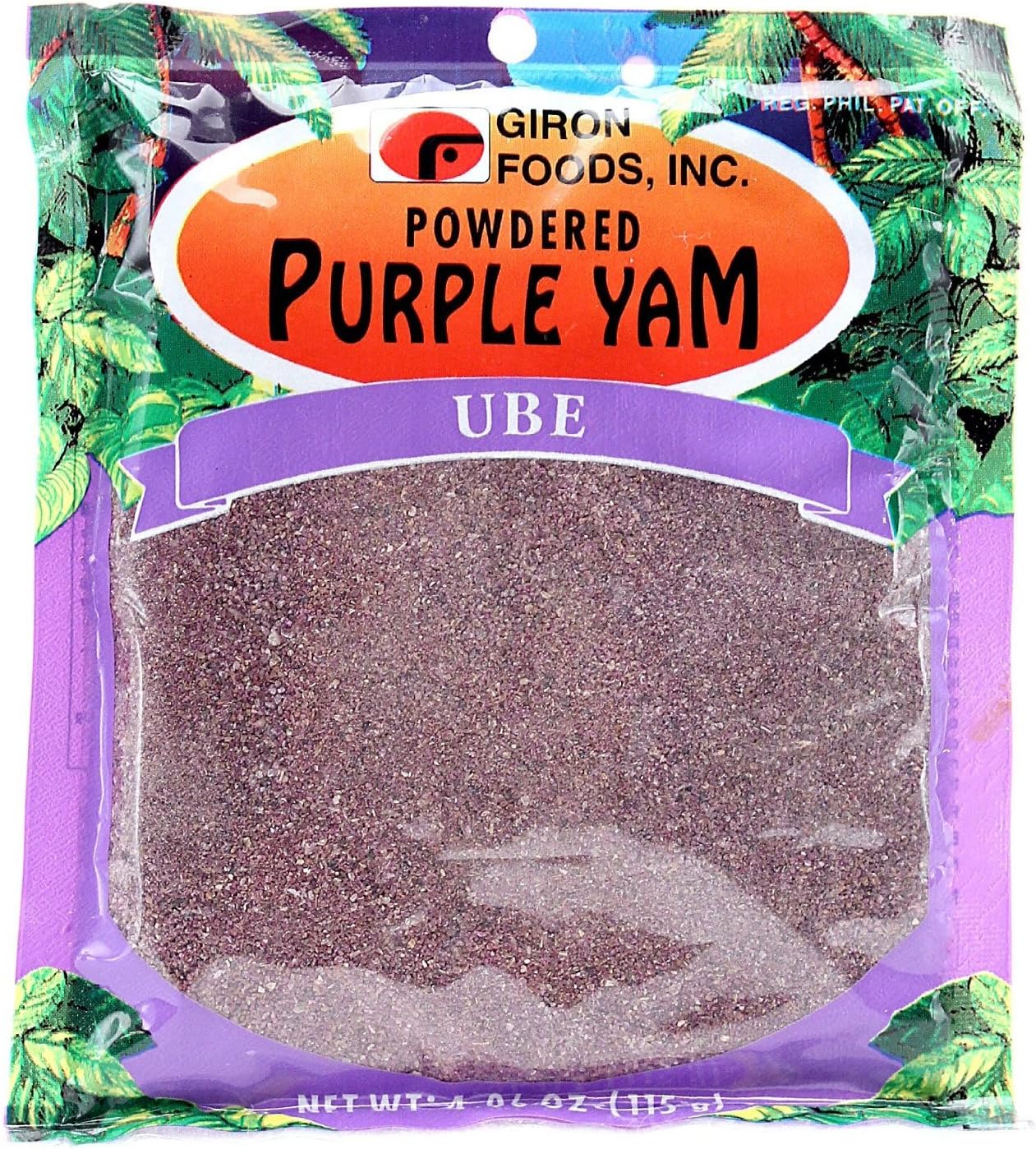 Giron Powdered Purple Yam - Ube, 115g (4 oz), 3 Pack