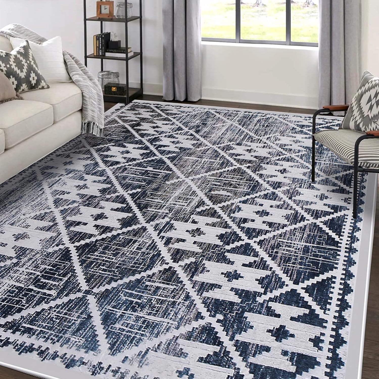 Leesentec Rugs 160x200cm Modern NonSlip Soft Area Rugs for Living Room