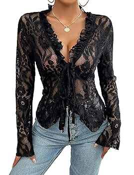 トップス BRUSHED LACE VOLUME SLEEVE BLOUSE Editor's Picks】 BRUSHED LACE VOLUME SLEEVE BLOUSE (Col:IVO