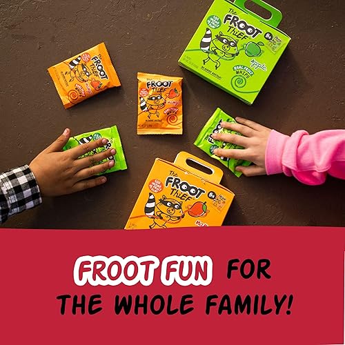 Miniatura 8 de El ladrón de frutas FROOT Golosinas de fruta reales en varitas, paquete de gran variedad, sin frutos secos, bolsas individuales para almuerzos
