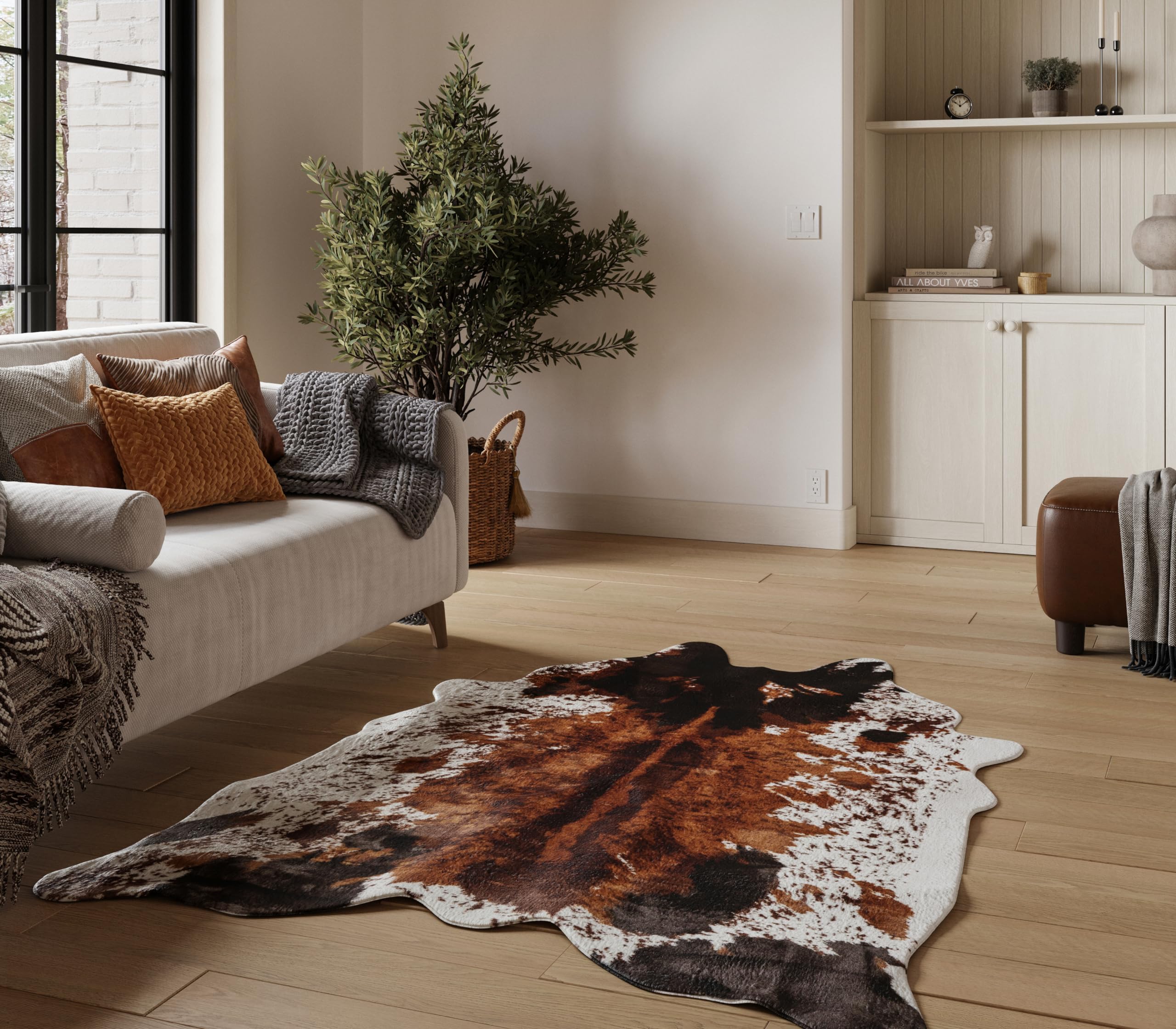 NativeSkins Oversized Faux Cowhide Rug Large (140cm x 200cm) Cow