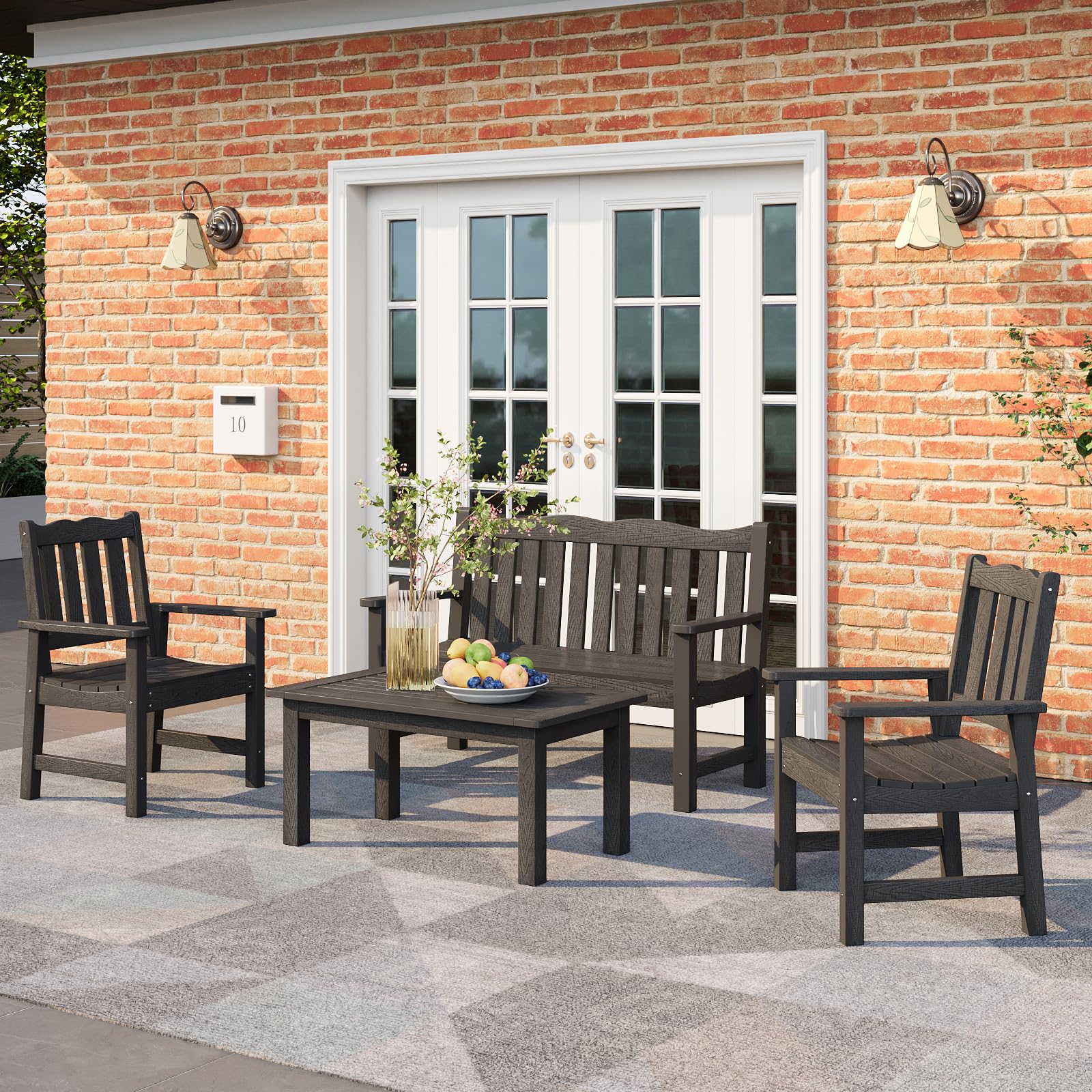 Best Outdoor Coffee Table 2026: 5 Weatherproof Picks 1 Stoog Outdoor Coffee Table, All-Weather Poly Lumber Patio Side Table, Rectangle — product photo