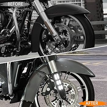 Amazon | VEISUTOR LED フロントローワーフォークレッグカバー