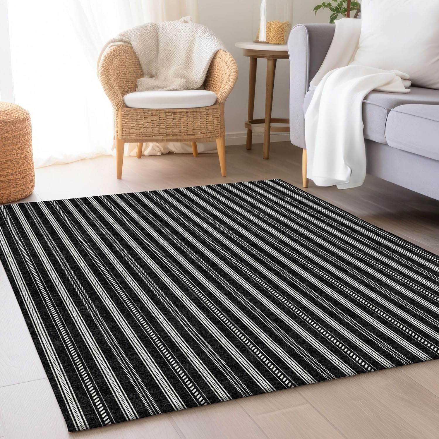 Addison Rugs Mayfield AMF929 Taupe 2'3" x 7'6" Indoor Premium Machine Washable Runner Rug, Silky Soft, Easy Clean, Non Shedding, Bedroom, Living Room, Dining Room, Kitchen, Patio Rug