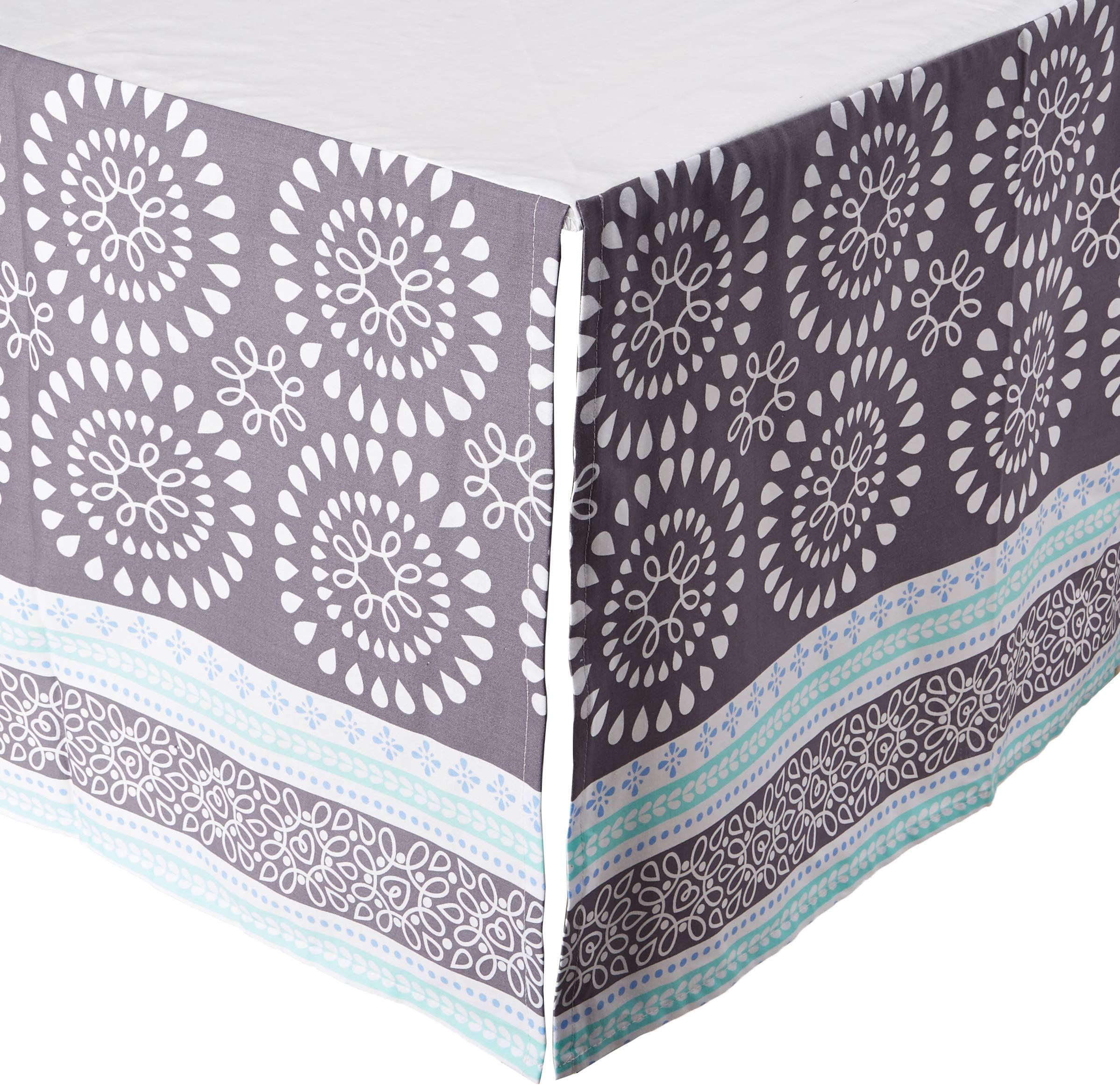 New Arrivals 2 Piece Harper Crib Bedding Set, Aqua