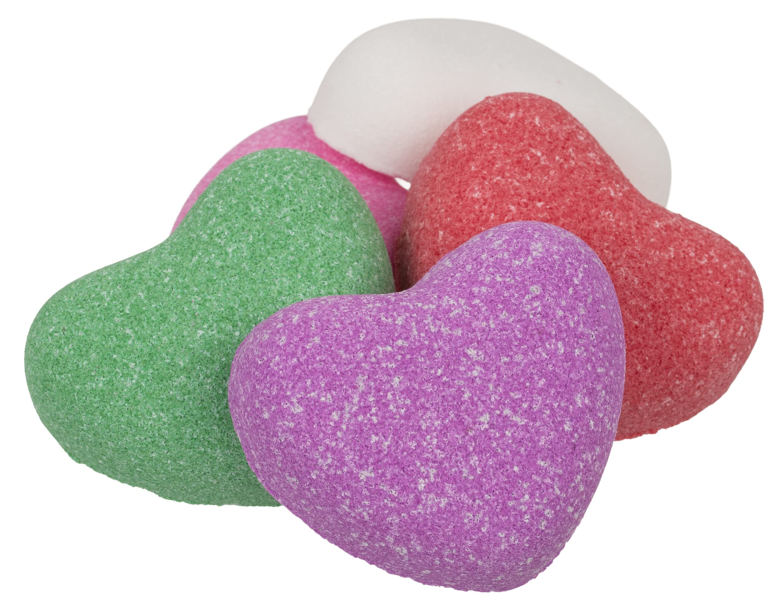 Set de regalo para bombas de baño, perlas de baño, aditivos de baño con aceites esenciales para mujeres, novias, madres, niños, regalo para cumpleaños, Navidad, Día de la Madre (12 x 150 g, corazón