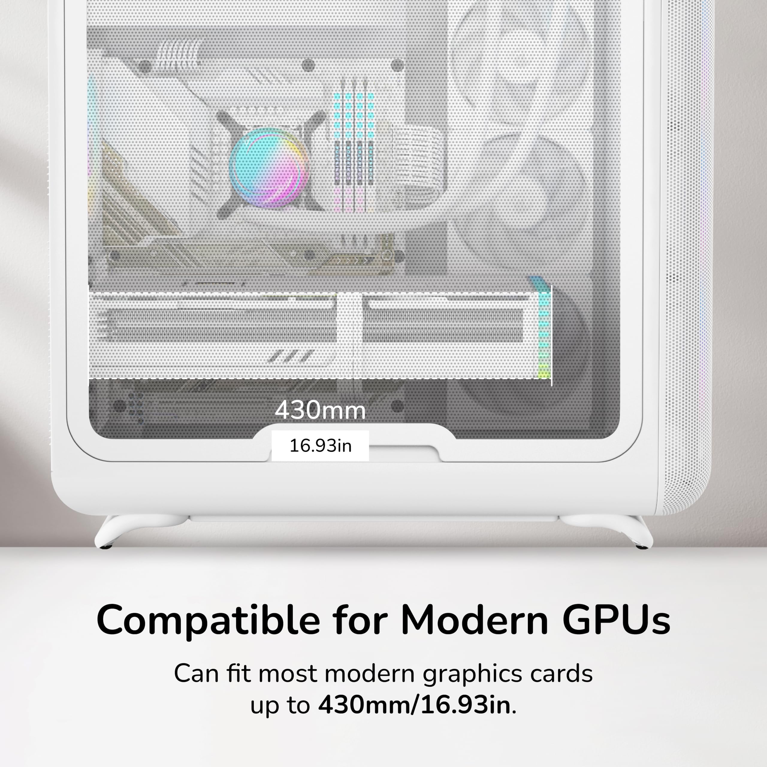 Hyte X50 Modern Performance ATX Mid-Tower PC Gaming Case - Królewna Śnieżka