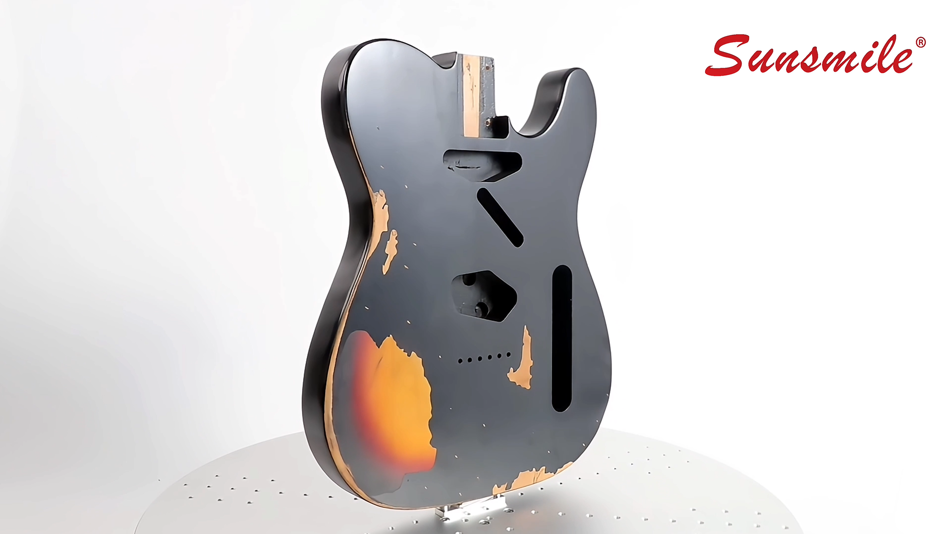 Amazon.com: Sunsmile Relic Electric Guitar Body TL Style Nitro Top