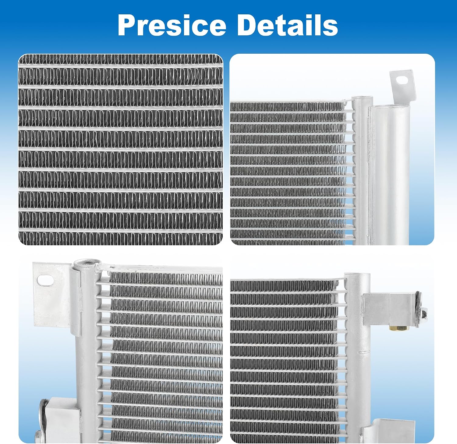 Air Conditioning A/C Condenser for Nissan Sentra 2013-2019 1.8L W/Receiver Drier Bracket AC Auto Air Conditioner Condenser 4230/921003SH0A/921003SH0B Parallel Flow Folded Fin 5mm