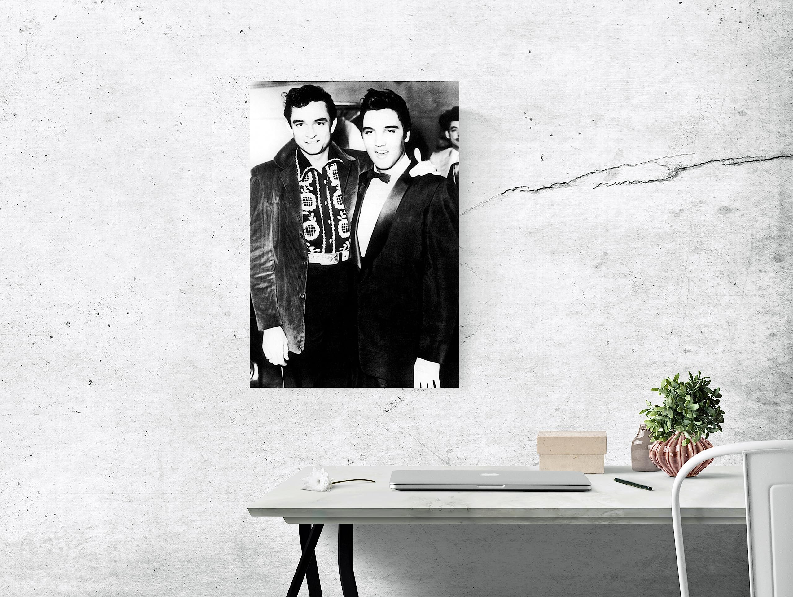 Amazon.com: Artist Unknown Johnny Cash & Elvis Presley Poster 