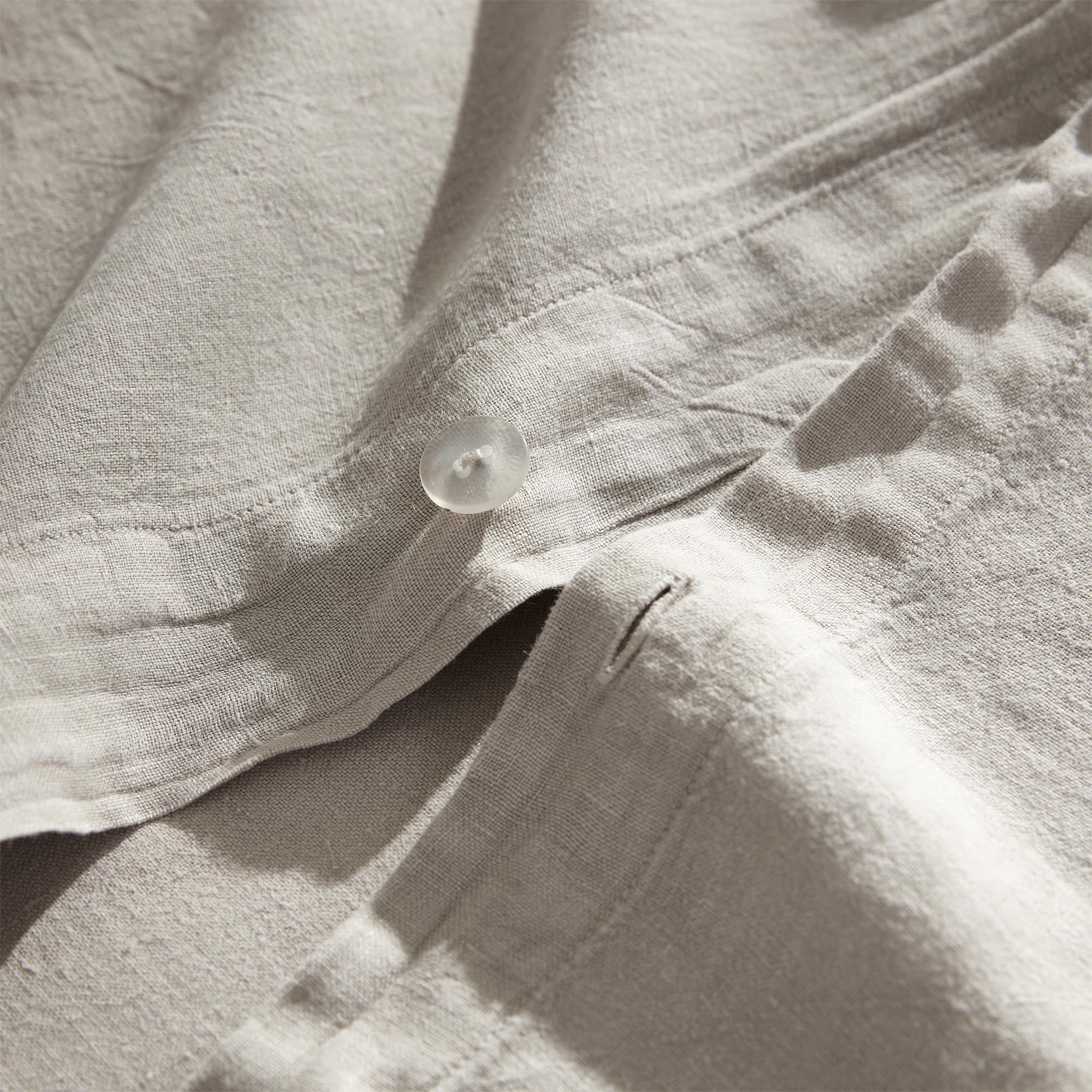 Dark Sky Reserve® - Portugal Made 100% Linen Oversized King Duvet Cover - Stone Taupe