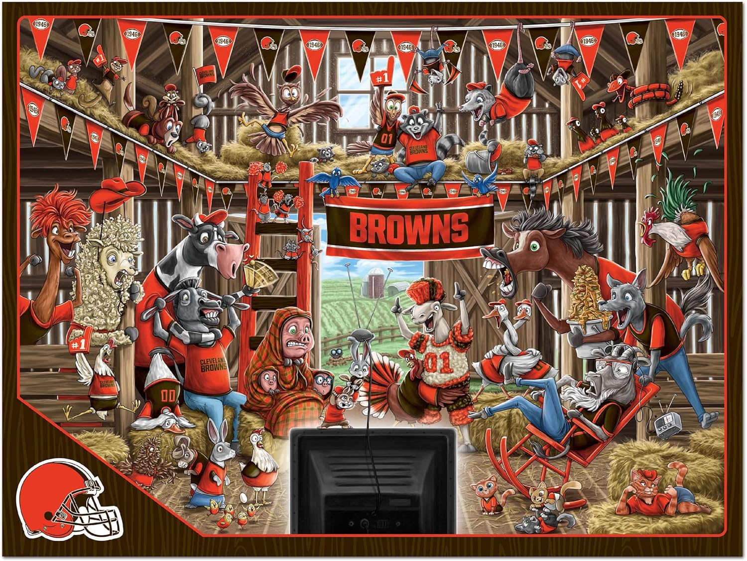 YouTheFan NFL Barnyard Fans 500pc Puzzle