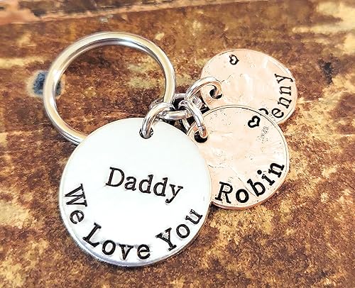 Miniatura 2 de Tucker's Trinkets And Treasures Personalized Bar, We Love You Key Chains, Gift for Mom, Gift for Dad, Family Names