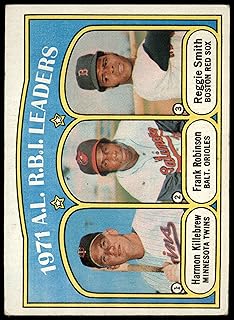 1972 Topps # 88 AL RBI Leaders Harmon Killebrew/Frank Robinson/Reggie Smith Twins/Orioles/Red Sox (Baseball Card) Dean's C...